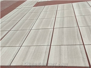 White Wooden Marble Slab Directly from Our Quarry in Guizhou