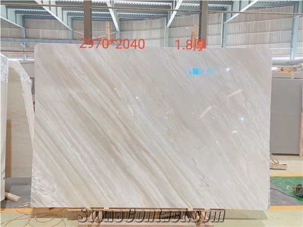 Whosales Chinese Polished Dream White Marble Slab