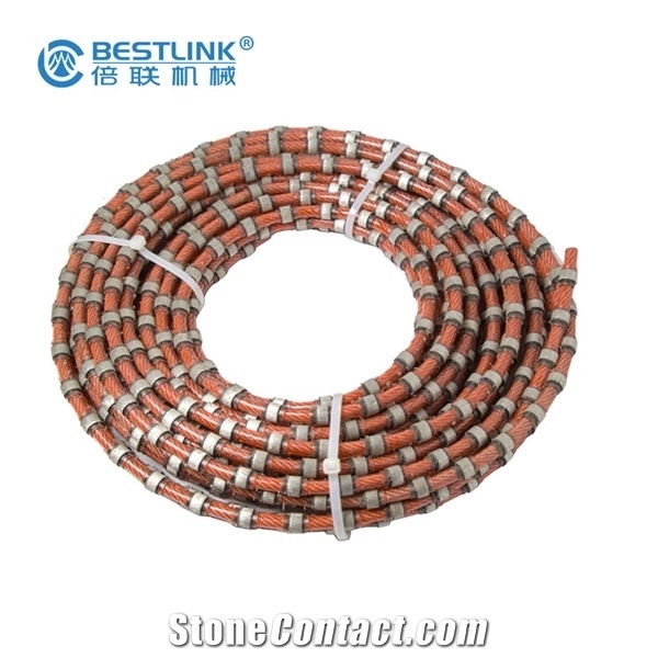 Diamond Wire Saw Cutting Rope for Marble Granite Quarrying