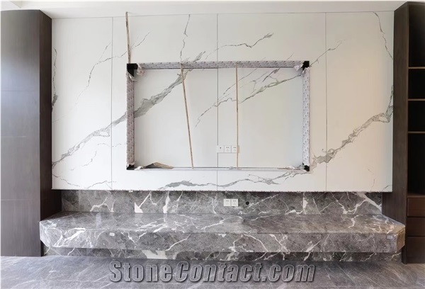 Castle Grey Italy Marble for Wash Basin and Countertops