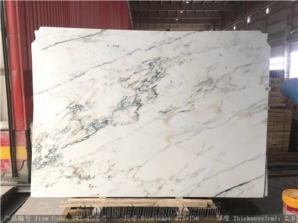 Chinese Calacatta Gold Marble Slabs & Tiles