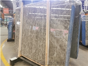 Dazzled Grey Marble Project Slab Tile