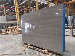 Italian Wood Grain Marble Wooden Gray Slab for Project
