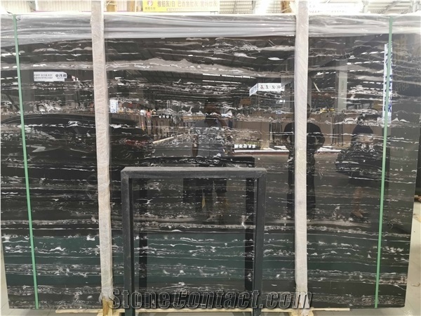 Port Black Marble Slabs for Cut to Size Project