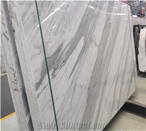 Statuario Bianco Marble Slab for Project