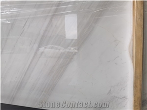 Volakas White Marble Slab Tile Project