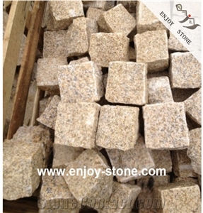 G682 Yellow Granite Split Cobble