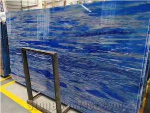 Blue Sky Quartzite Slab Floor Tile
