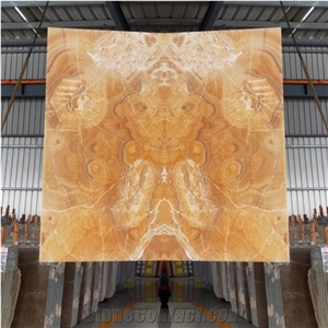 China Honey Onyx Backlit Slab Tiles Background