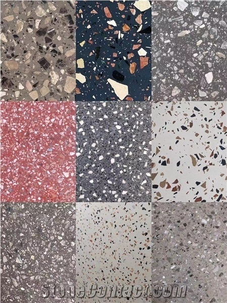 Inorganic Terrazzo Stone Terrazzo Flooring Tile