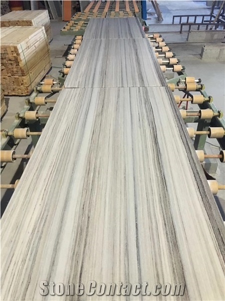 Polished China Palissandro Crystal Wood Grain Slab