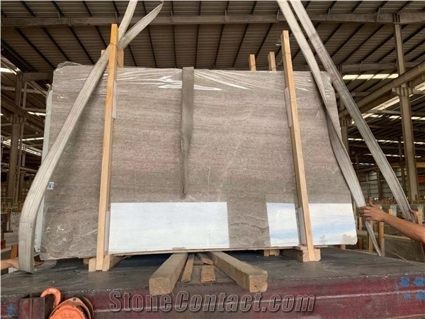 Polished Georgia Grey Marble for Interior Decoration Project