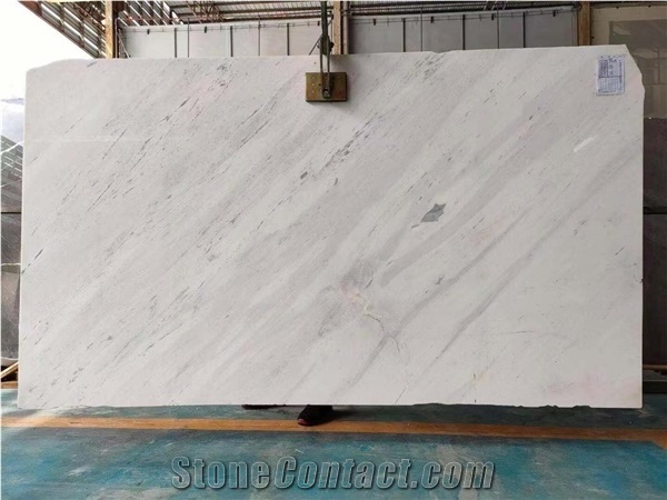 Polished Honed Yugoslav Polaris White Marble Floor Wall Tile