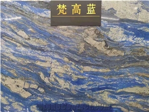 Van Gogh Blue Quartzite Slabs Kitchen Tiles
