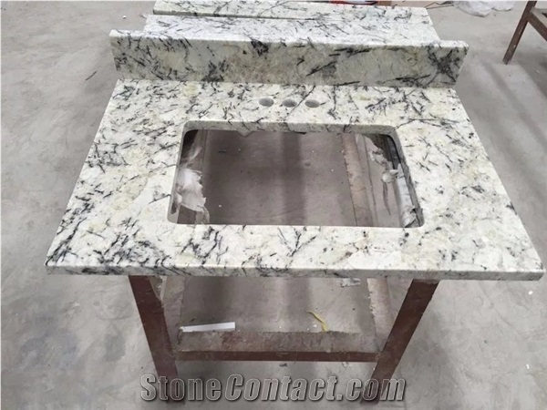 White Marble Vanity Top Bathroom Countertop
