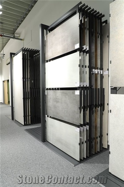 Ceramic Tile Showroom Sliding Display Stand Rack