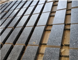Angola Black Granite Honed Floor Covering Tiles Pavers