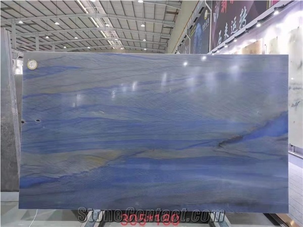 Brazil Azul Macaubas Blue Quartzite Polished Wall Slabs