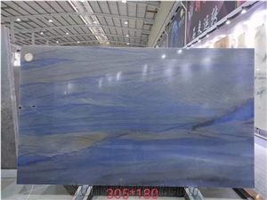 Brazil Azul Macaubas Quartzite, Blue Quartzite Polished Big Slabs