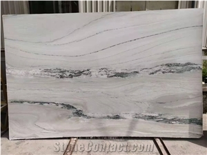 Brazil Landscape White Quartzite Polished Big Slabs & Tiles