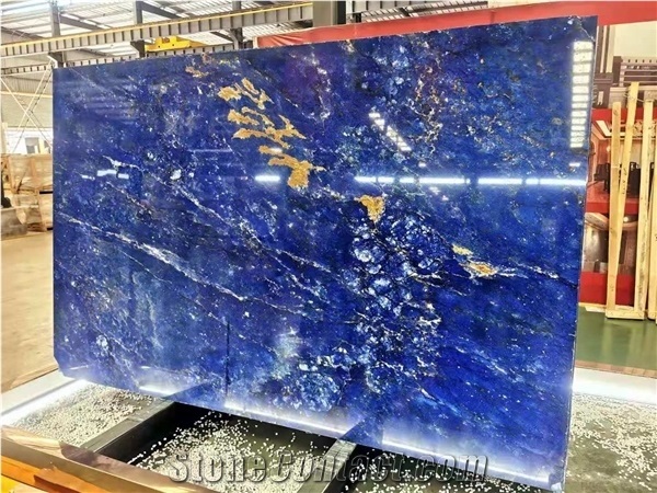 Brazil New Cloisonne Quartzite Blue Polished Floor Tiles