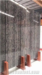 China Black Wood Grain Marble Polished Wall Cladding Slabs