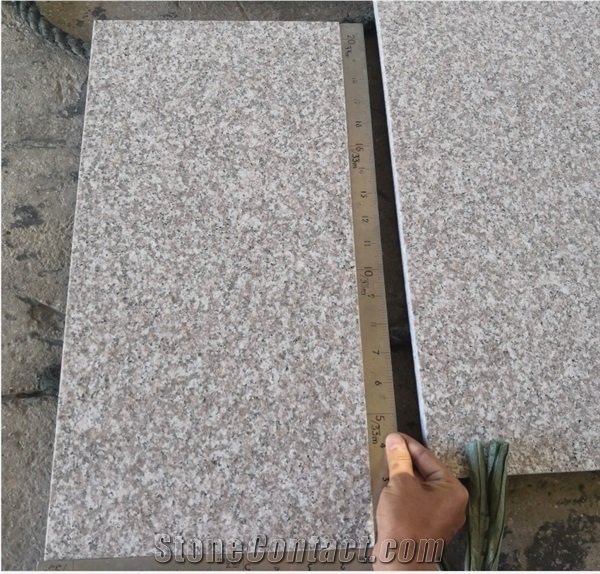 China G635 Red and G654 Black Granite Flamed Floor Tiles