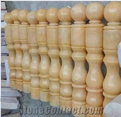 China Honey Onyx Yellow Polished Balustrade & Stone Railing