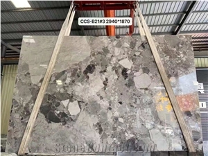 China Oreo Grey Marble Polished Big Slabs & Tiles