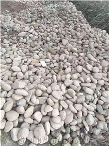 China Pure Black Machanism Polished Pebble Stone