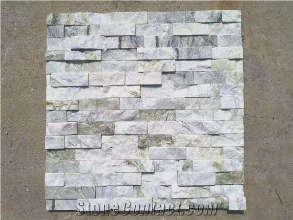 Chinese Bluish Clouds Quartzite Split Cultural Stone Tiles