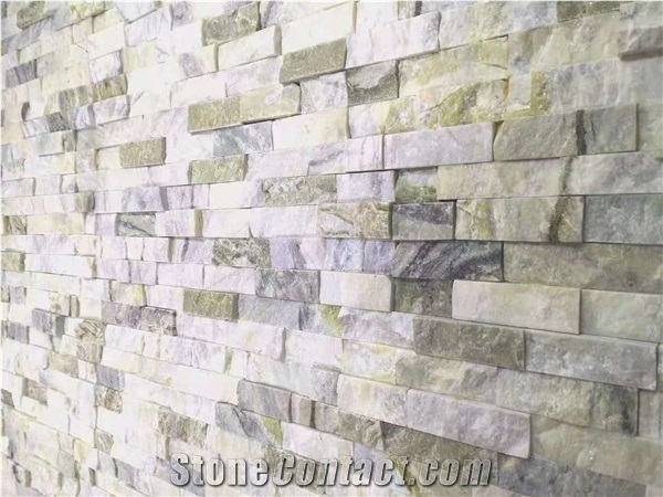Chinese Bluish Clouds Quartzite Split Cultural Stone Tiles