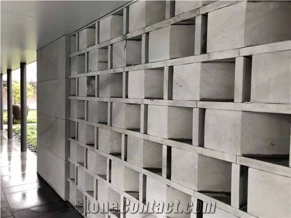 Chinese Grey Sandstone Honed Floor Covering Tiles