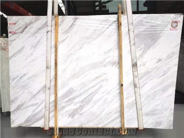 Greece Volakas White Marble Polished Wall Slbas &Floor Tiles