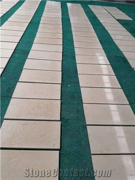 Israel Pink Gold Limestone Beige Honed Floor Covering Tiles