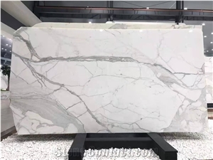 Italy Calaeatta Marble White Polished Wall Cladding Slabs