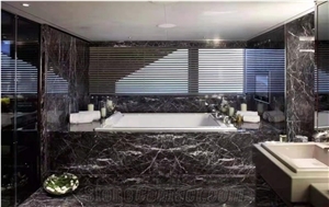 Italy Grigio Carnico Marble Grey Polished Floor Tiles
