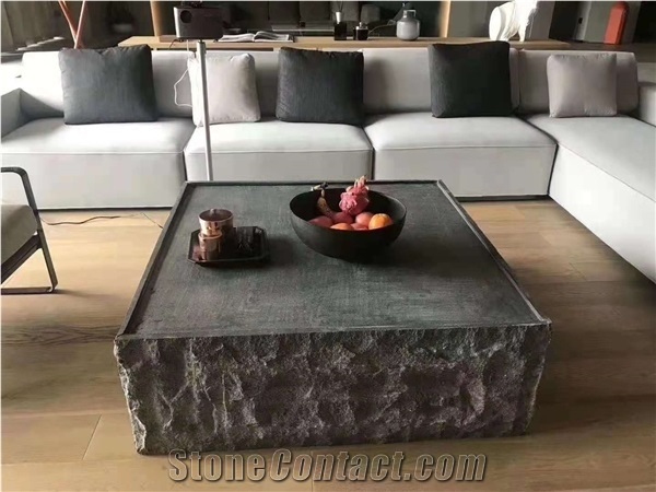 Italy Medicia Grey Sandstone Split Custom Tables
