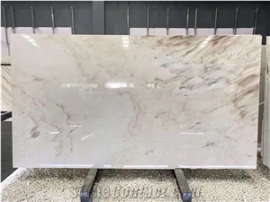 Italy White Gold Sand Marble Polished Big Slabs & Tiles