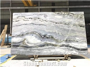 Panda Blue Marble Polished Floor Tiles & Wall Covering Slabs