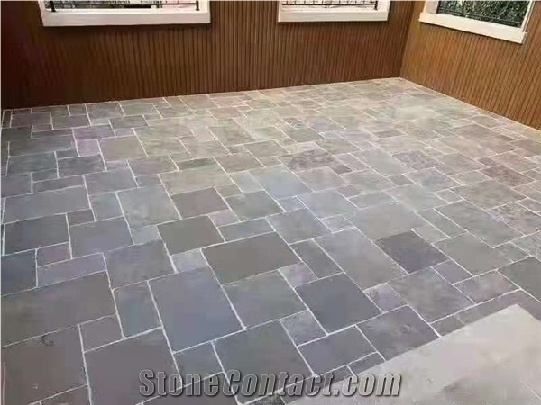 Spain Autumn Yellow Slate Brushed Floor Covering Tiles
