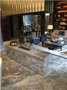 Turkey Fantasy Grey Marble Polished Floor Covering Tiles