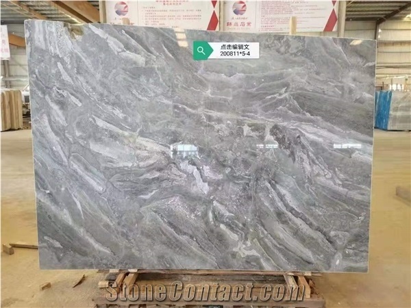 Turkey Fantasy Grey Marble Polished Wall Covering Tiles