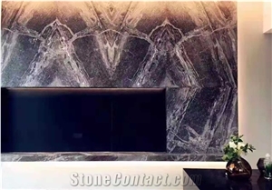Turkey Fantasy Grey Marble Polished Wall Covering Tiles