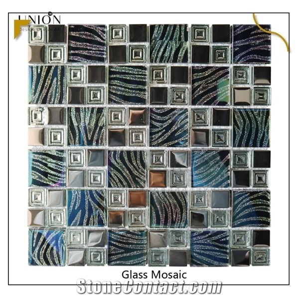 2021 Hot Selling New Style Stainless Mixed Glass Mosaic Tile