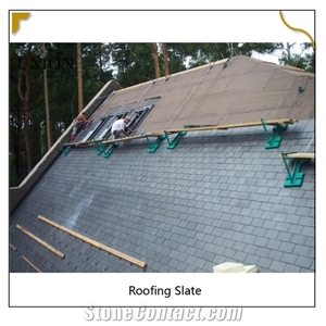 Black Grey Slate Tile Roof,Polished Slate,House Roof Decor