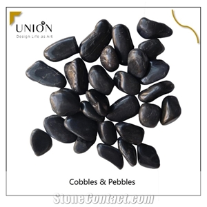 Black Pebble High Polished 3-5cm,River Pebbles Manufacturer