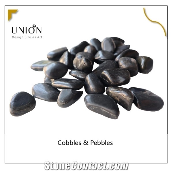 Black Pebble High Polished 3-5cm,River Pebbles Manufacturer
