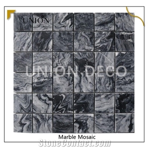 Black Wooden Marble Polished Wall Mosaic Tiles Backsplash