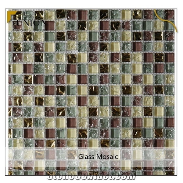 Building Materials Commercial Use Aluminum Glass Tile Mosaic